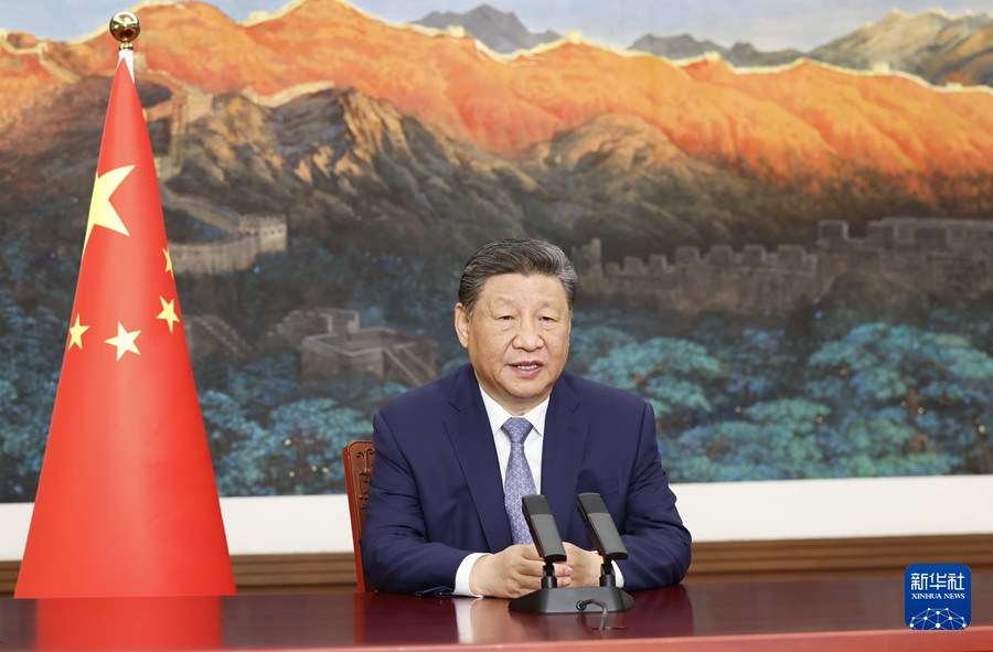 习近平向气候和公正转型领导人峰...